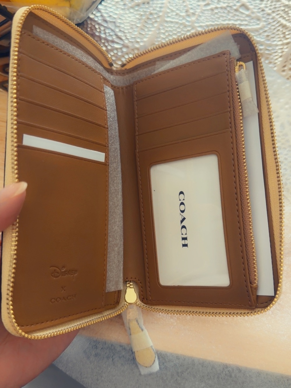 Coach Yellow Belle Zip-Around Wallet - Picture 2 of 5